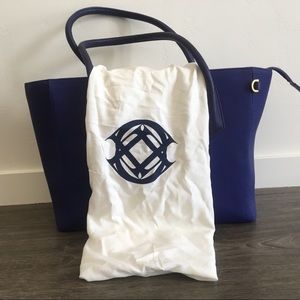 Dagne Dover “the tote” in linen (Dagne Blue)